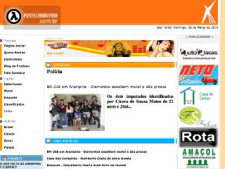 Thumbnail do site Portal Araripina