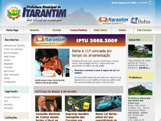 Thumbnail do site Prefeitura Municipal de Itarantim