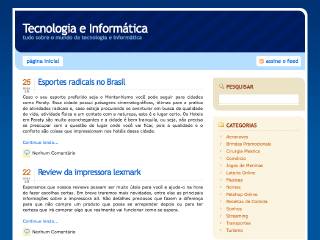 Thumbnail do site Tecnologia e Informtica