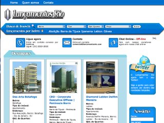 Thumbnail do site Lançamentos Rio