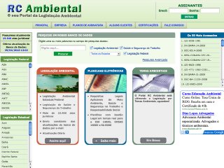 Thumbnail do site Legislação Ambiental Federal e Estadual Atualizada