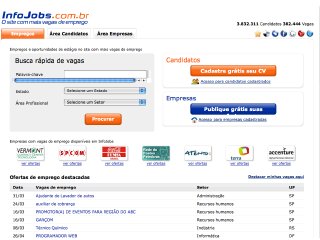 Thumbnail do site Infojobs.com.br - Empregos e Estágios