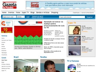 Thumbnail do site Gazeta da Paraiba