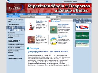 Thumbnail do site SUDESB - Superintendncia dos Desportos do Estado da Bahia