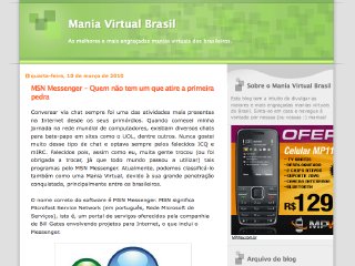Thumbnail do site Mania Virtual Brasil
