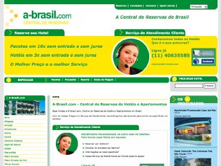 Thumbnail do site A-Brasil.com - Central de Reservas