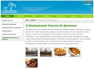 Thumbnail do site Garota de Ipanema Restaurante