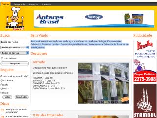 Thumbnail do site Restaurantes Zona Sul do Rio
