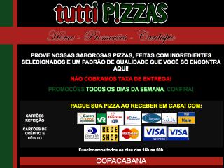 Thumbnail do site Tutti Pizzas