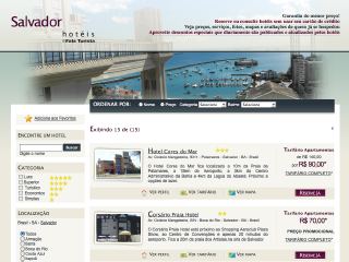 Thumbnail do site Salvador Hotis - Reservas Online