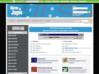 Thumbnail do site Show de Jogos - Jogos online