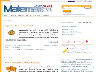 Thumbnail do site Matemática na Veia