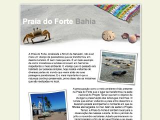 Thumbnail do site Praia do Forte .in
