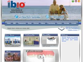 Thumbnail do site IBIO - Instituto Brasileiro de Implantes Odontológicos
