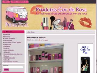 Thumbnail do site Perua Pink - Celular Rosa