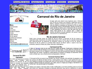 Thumbnail do site Carnaval Rio de Janeiro