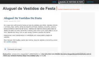 Thumbnail do site Aluguel de Vestidos de Festa