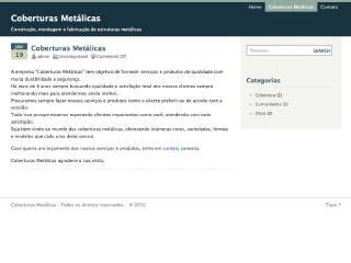 Thumbnail do site Coberturas Metálicas
