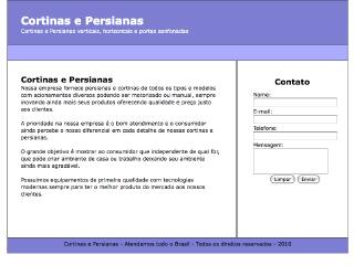 Thumbnail do site Cortinas e Persianas