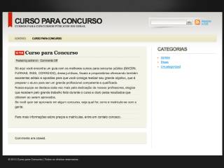 Thumbnail do site Curso para Concurso