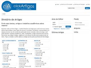 Thumbnail do site ClickArtigos - Diretório de Artigos