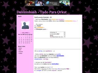 Thumbnail do site Blog da Danizinha - Tudo para Orkut
