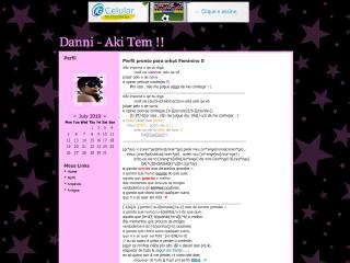 Thumbnail do site Blog da Danni - Perfil para Orkut
