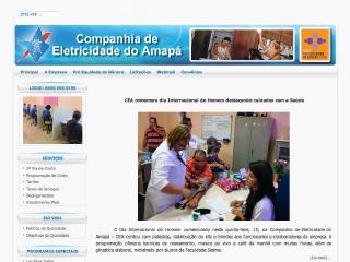 Thumbnail do site Companhia de Eletricidade do Amap