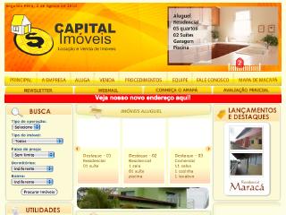 Thumbnail do site Capital Imveis