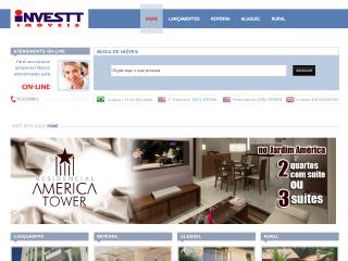 Thumbnail do site Investt Imobiliária
