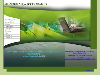 Thumbnail do site JR. Segurana do Trabalho