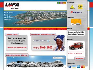 Thumbnail do site Lupa Rent a Car