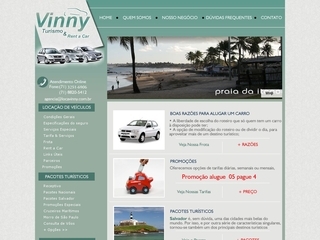 Thumbnail do site Vinny Rent a Car