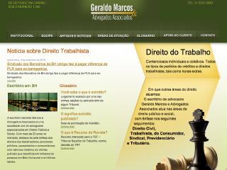 Thumbnail do site Geraldo Marcos e Advogados Associados