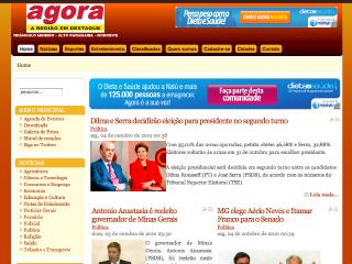 Thumbnail do site Jornal Agora 