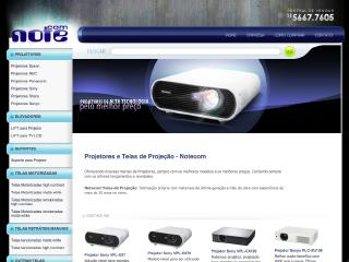 Thumbnail do site Notecom - Projetores e Telas de Projeo