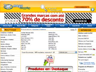 Thumbnail do site Mega Shopping