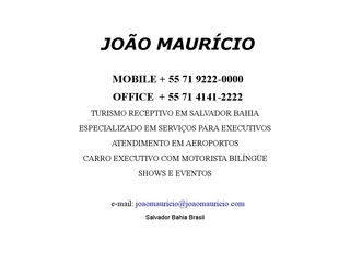 Thumbnail do site João Mauricio - Turismo & Eventos
