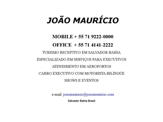 Thumbnail do site Joo Mauricio - Turismo & Eventos