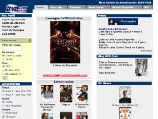 Thumbnail do site Locadora DVDClubOnline