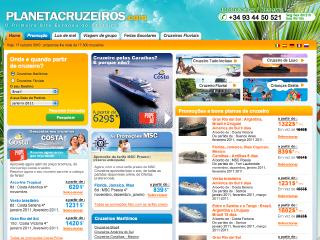 Thumbnail do site PlanetaCruzeiros - agência especialista cruzeiros