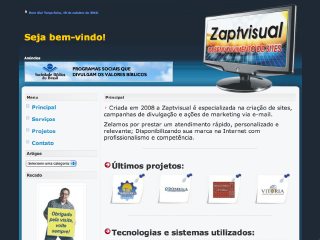 Thumbnail do site Zaptvisual desenvolvimento de sites