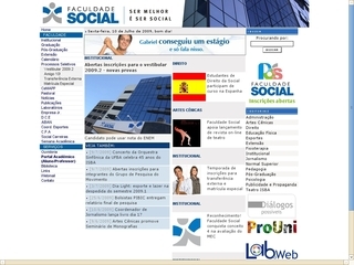 Thumbnail do site FSBA - Faculdade Social da Bahia