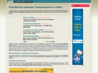 Thumbnail do site Guia Crédito fácil - Empréstimos pessoais
