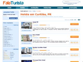 Thumbnail do site Reserva de hotel em Curitiba - FalaTurista