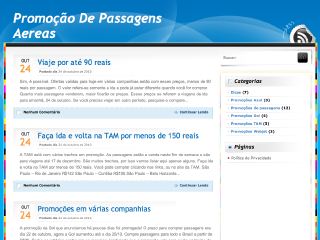 Thumbnail do site Promoo de Passagens Aereas