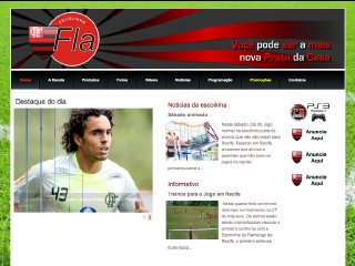 Thumbnail do site Escolinha do Flamengo
