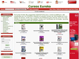 Thumbnail do site Cursos Eureka