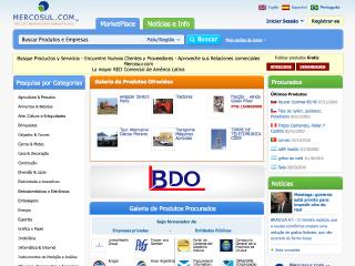 Thumbnail do site Mercosul.com - Comunidade de Negócios