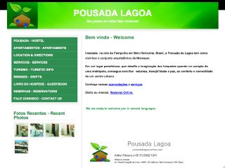 Thumbnail do site Pousada Lagoa